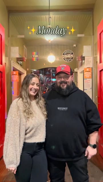 Jasmine Jade and Dicko together outside a venue